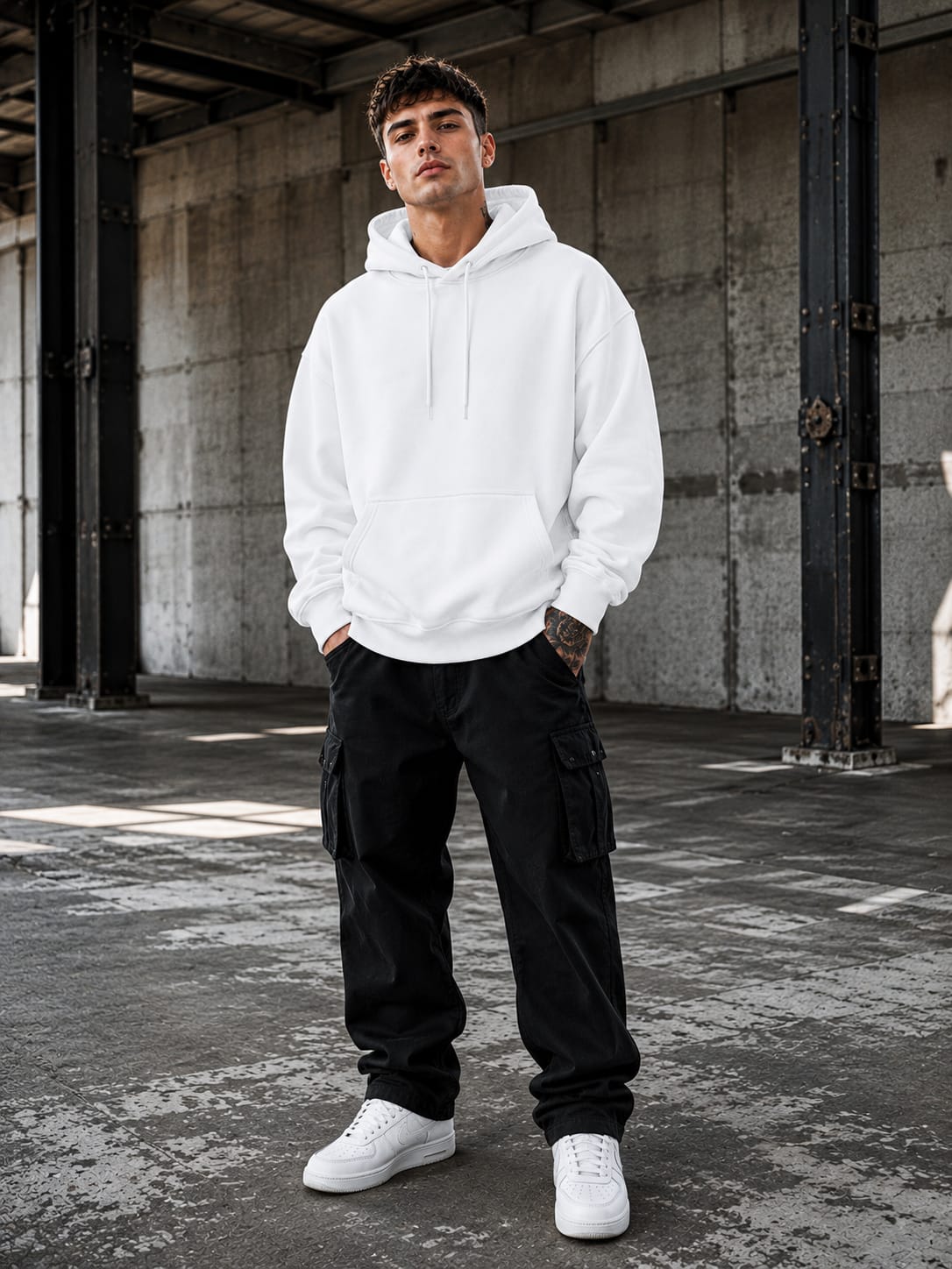 Men's Black Oversized Hoodies
