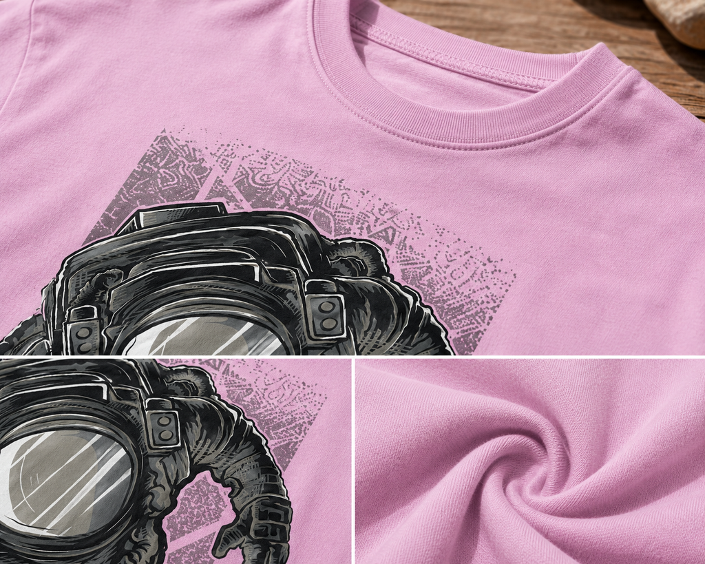 Men's Baby Pink Terry Oversized T-shirt