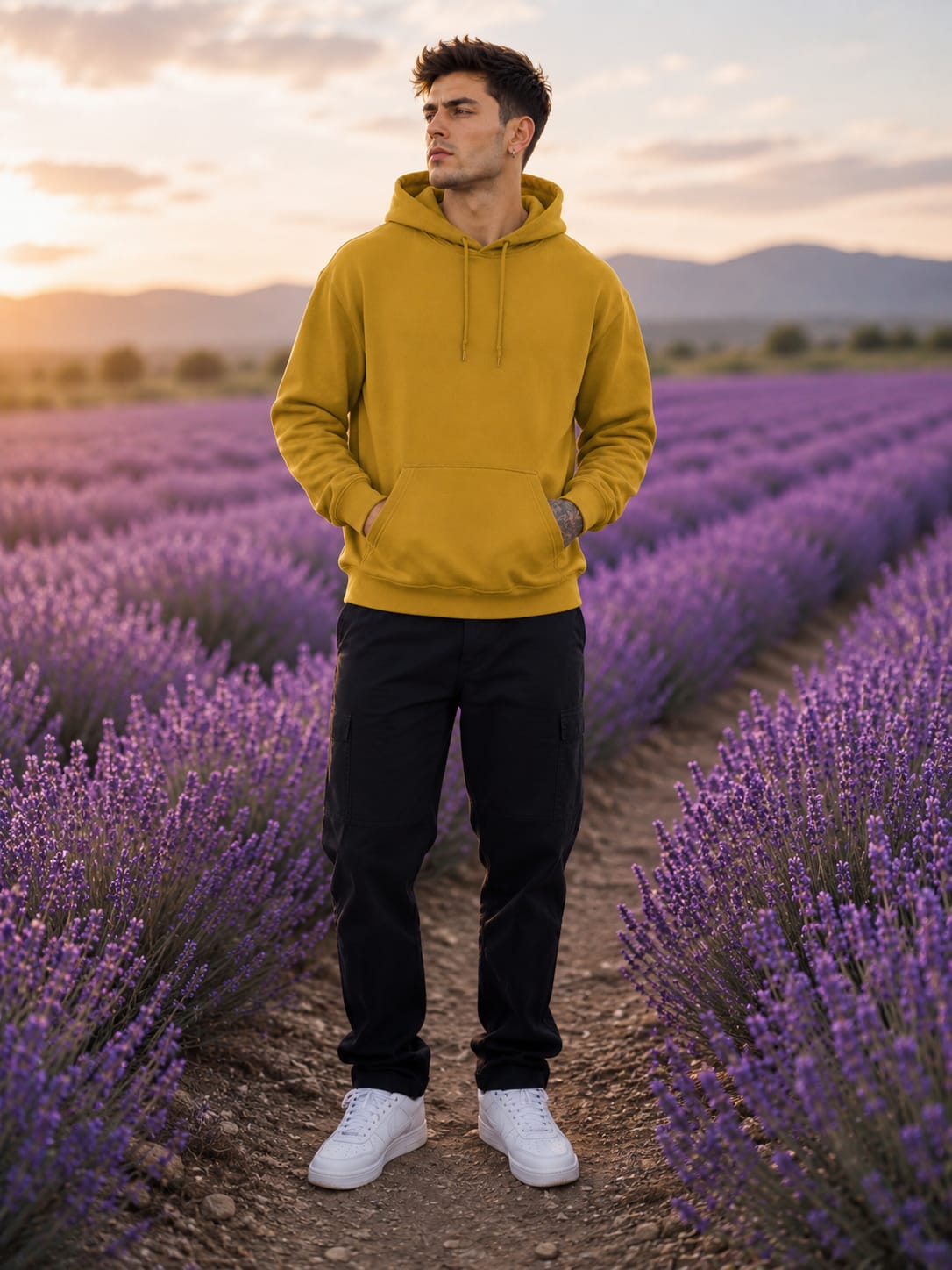 Men's Mustard Yellow Hoodie
