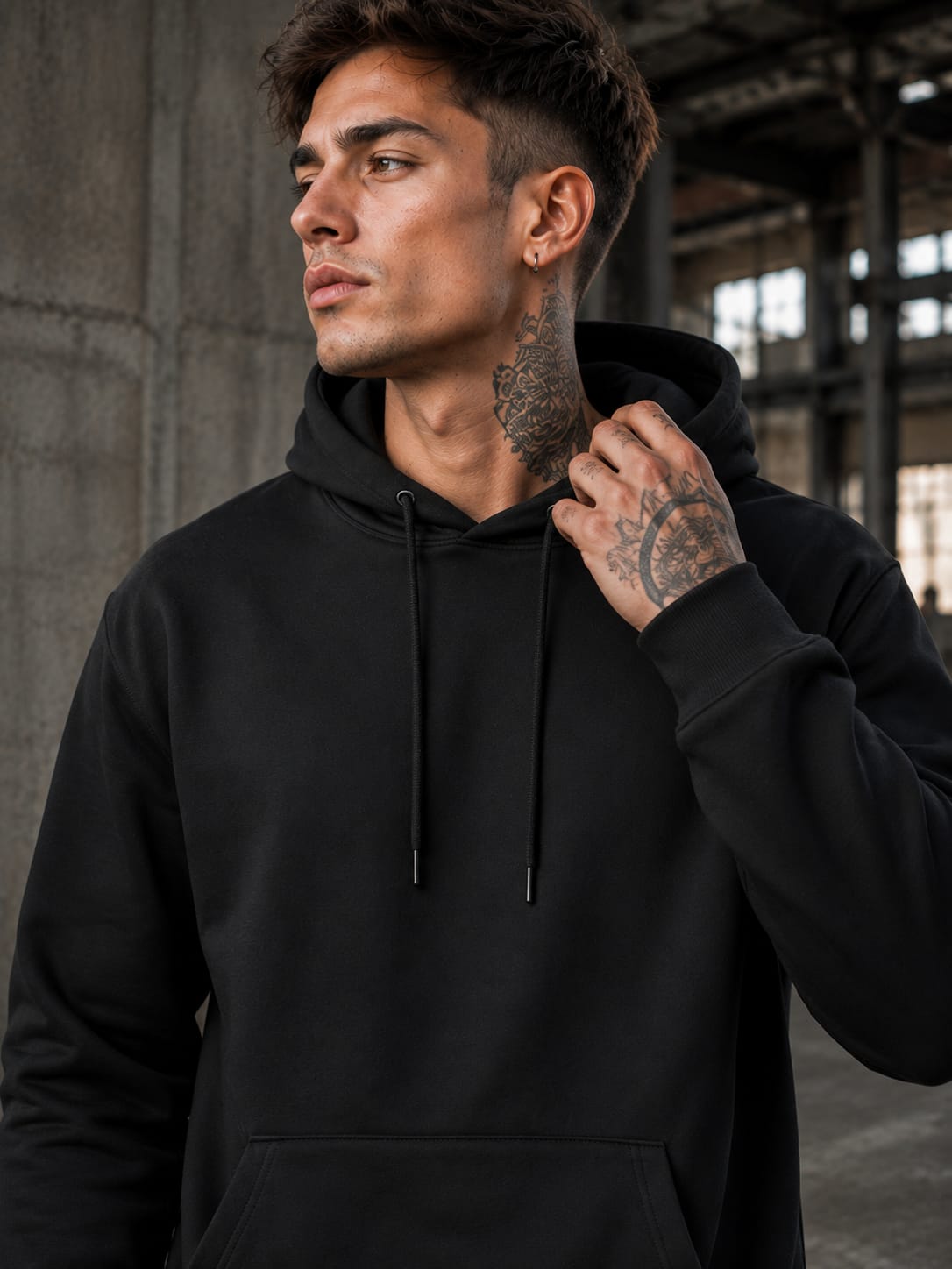 Men's Black Hoodie
