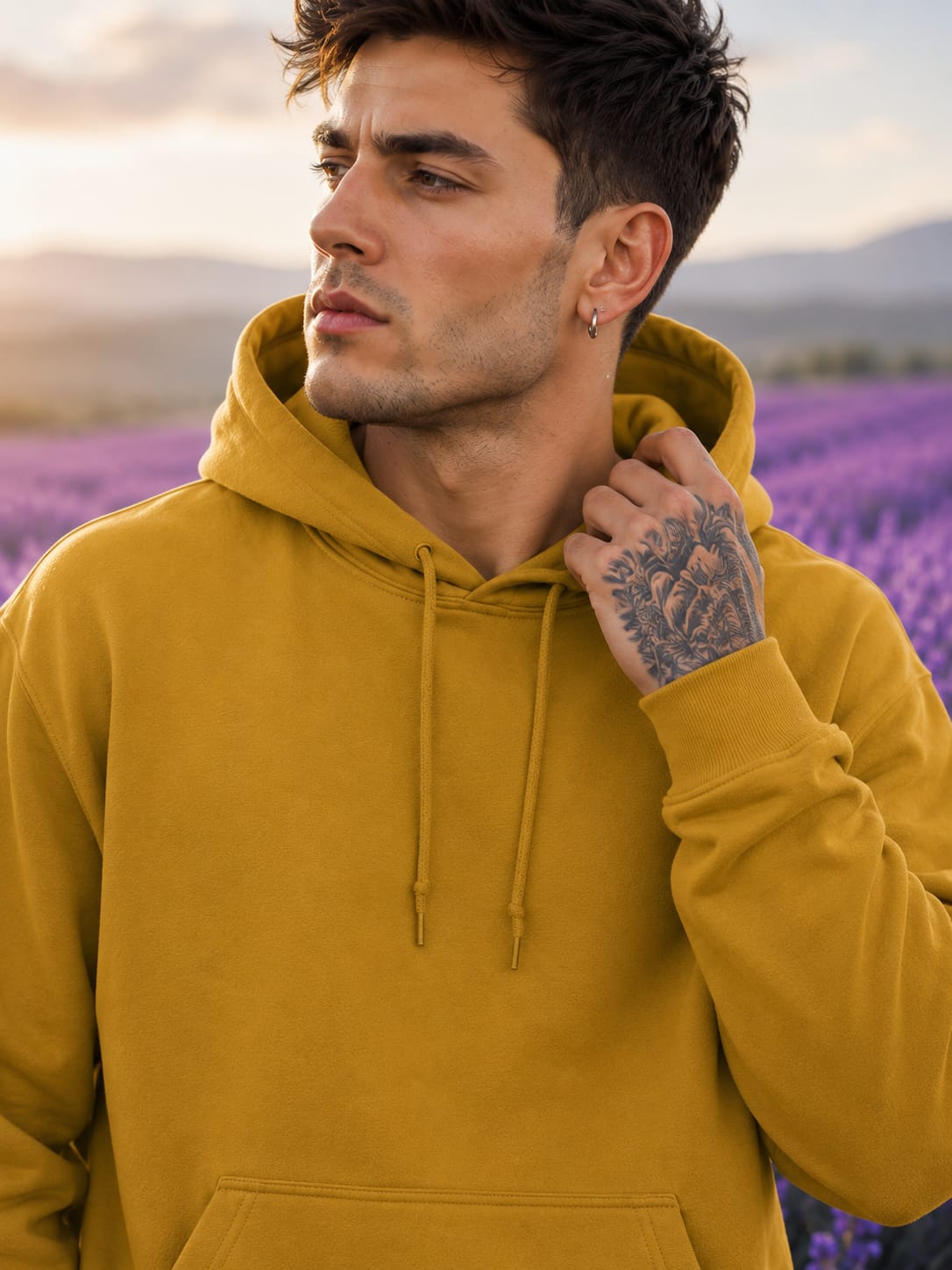 Men's Mustard Yellow Hoodie
