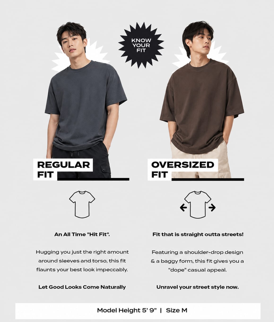 Men's Black THWB Typography Oversized T-shirt.