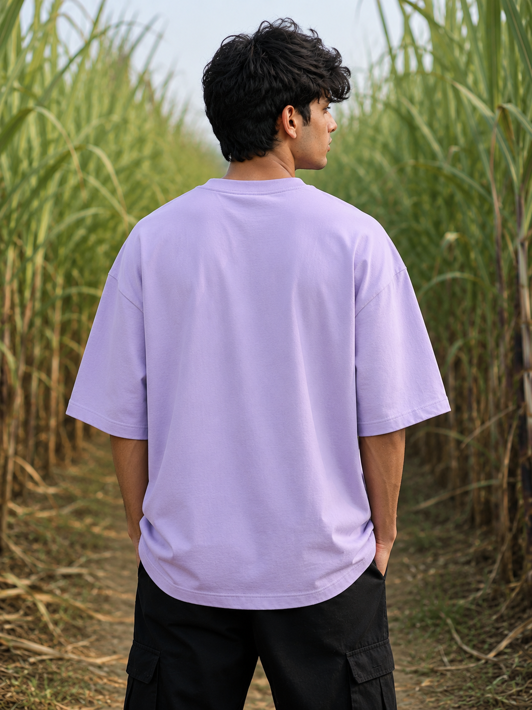 Men's Levender CTL Typography Oversized T-shirt