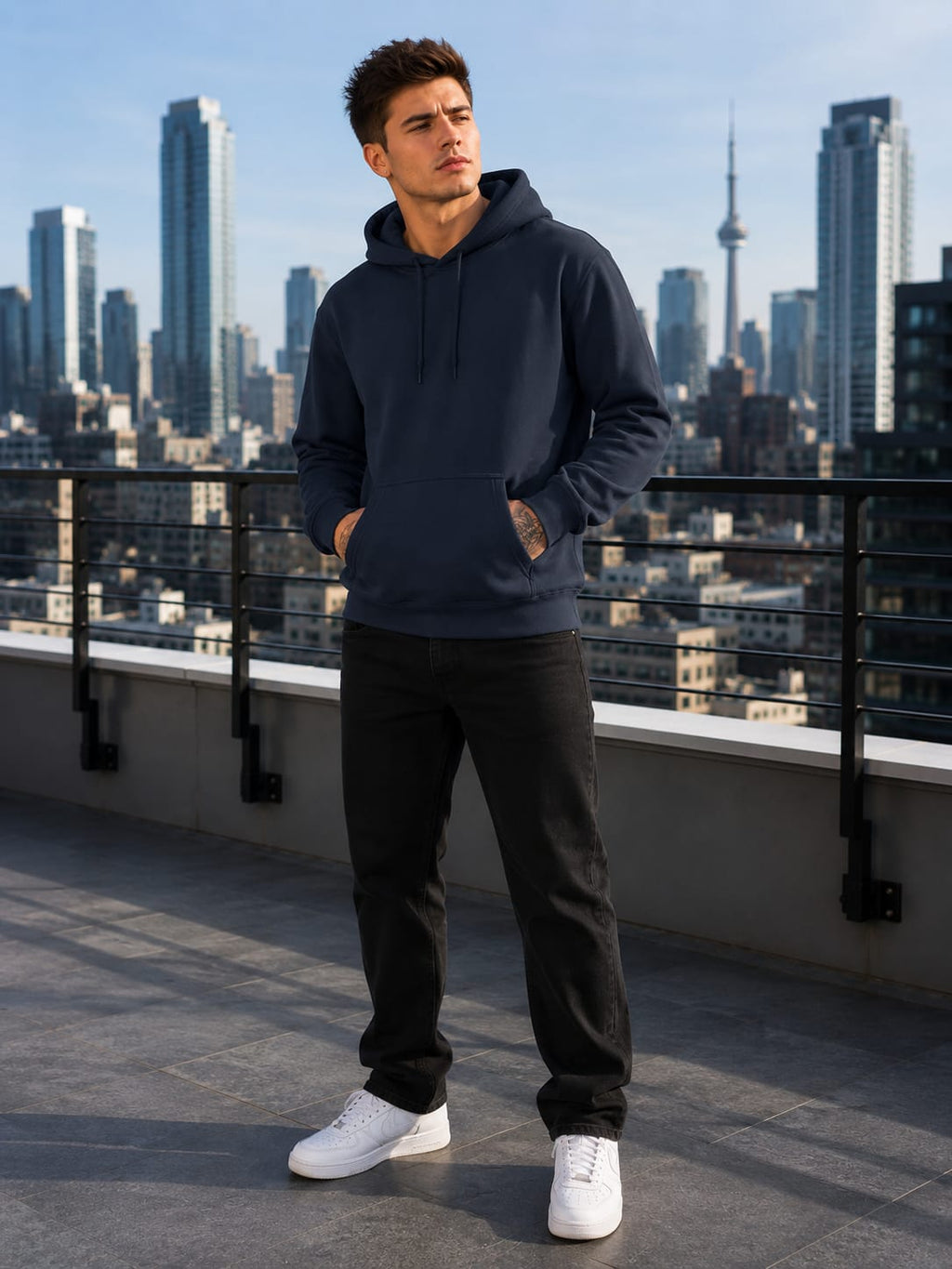 Men's Navy Blue Hoodie