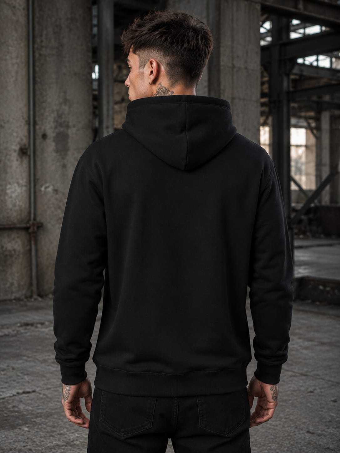 Men's Black Hoodie