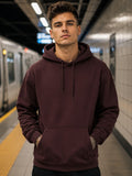 Men's Maroon Hoodies.