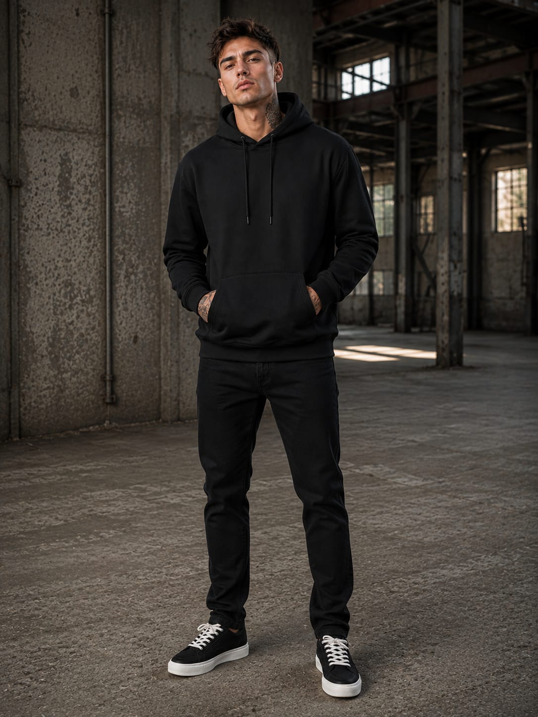 Men's Black Hoodie