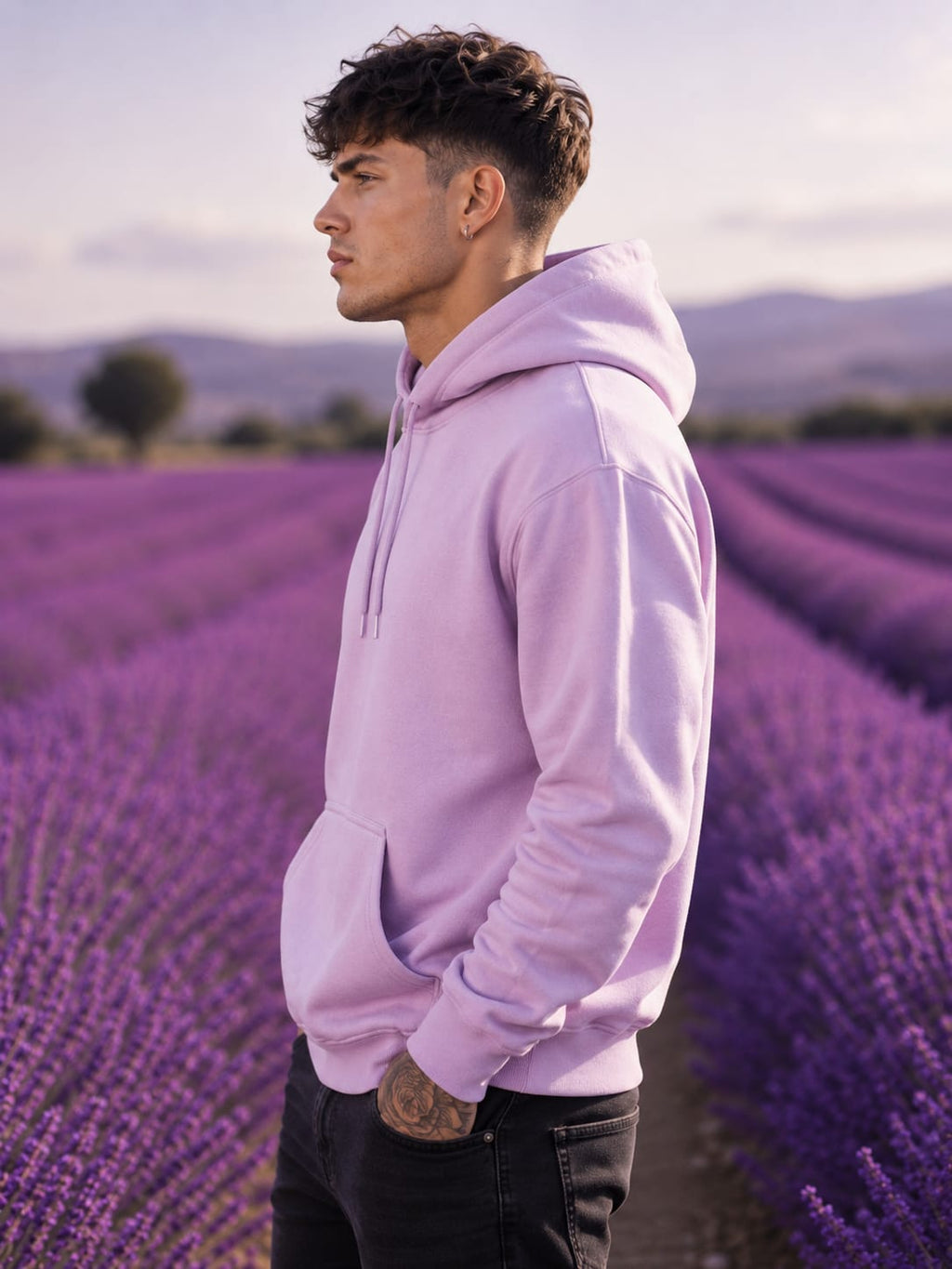 Men's Lavender Hoodies