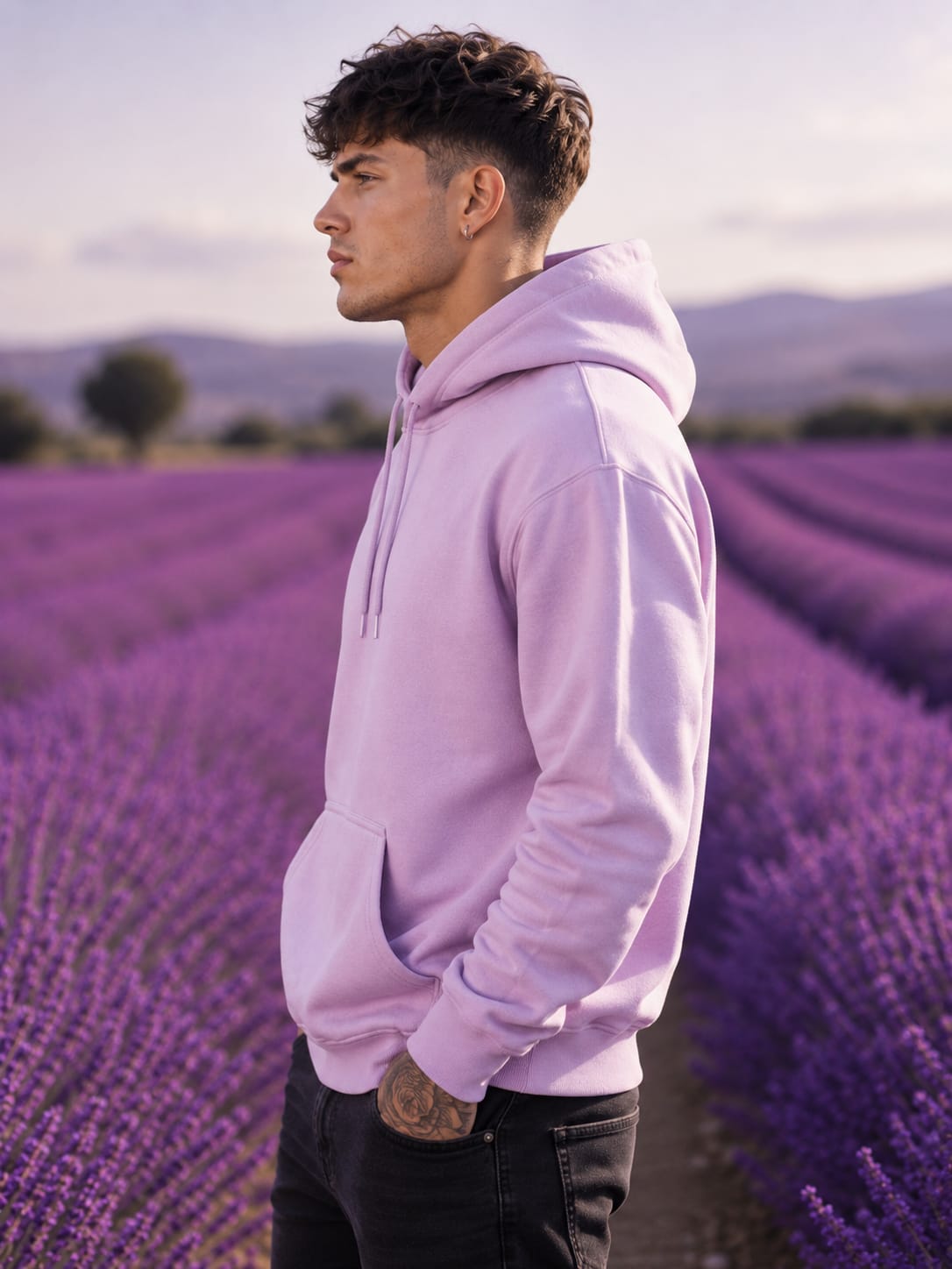 Men's Lavender Hoodies