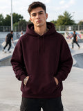 Men's Maroon Oversized Hoodie