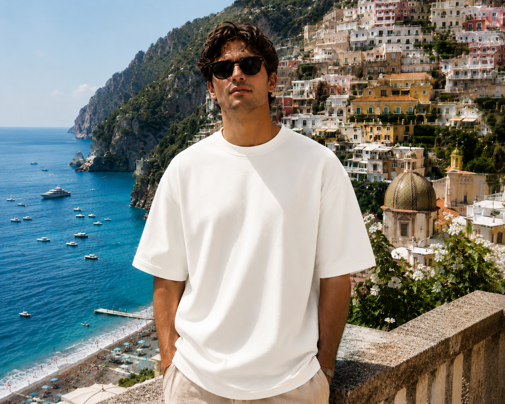 Men's Off White Oversized T-shirt