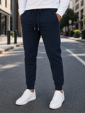 Men's Navy Blue Joggers