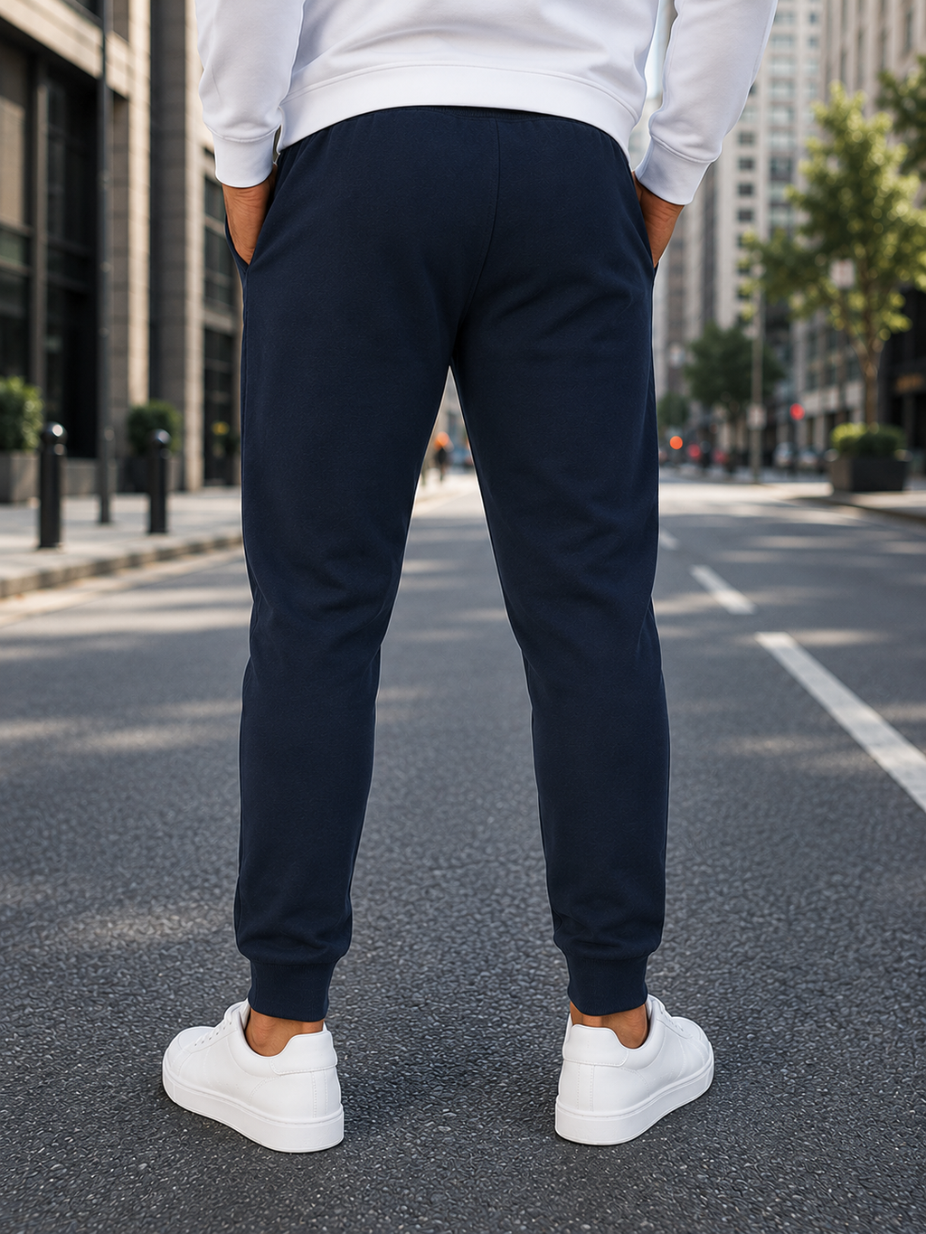 Men's Navy Blue Joggers