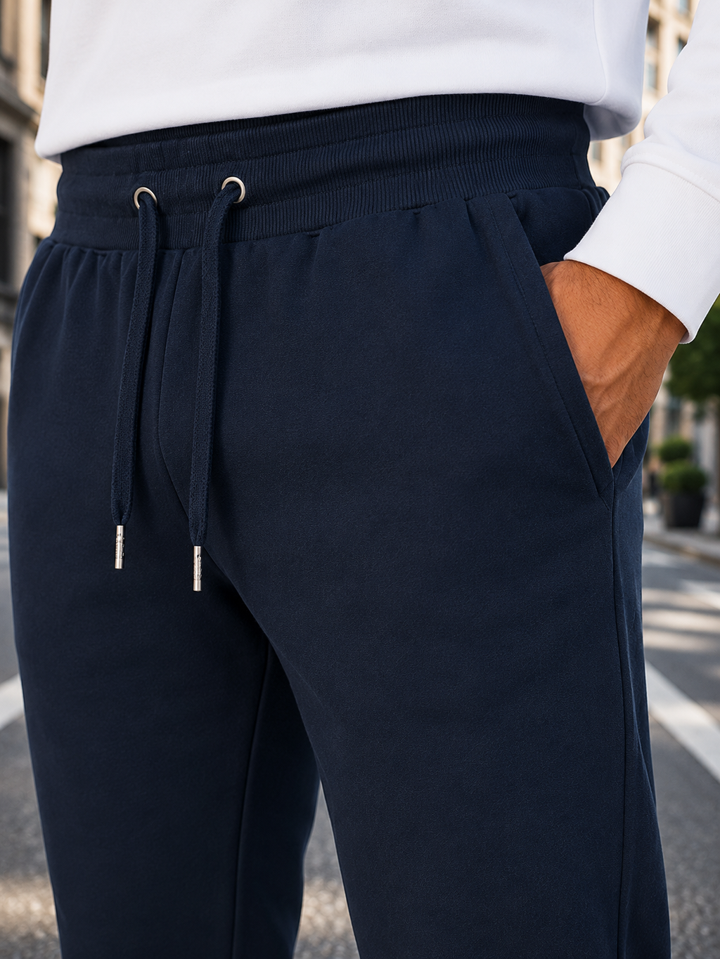 Men's Navy Blue Joggers