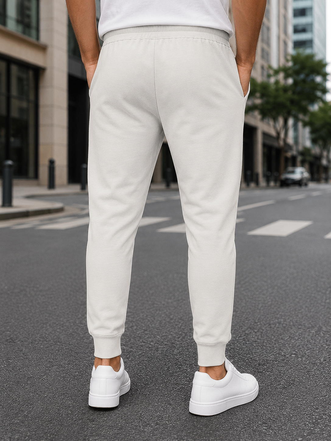 Men's Grey Melange Joggers