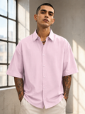 Men's Light Baby Pink Oversized Shirt