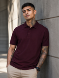 Men's Maroon Polo T-shirt