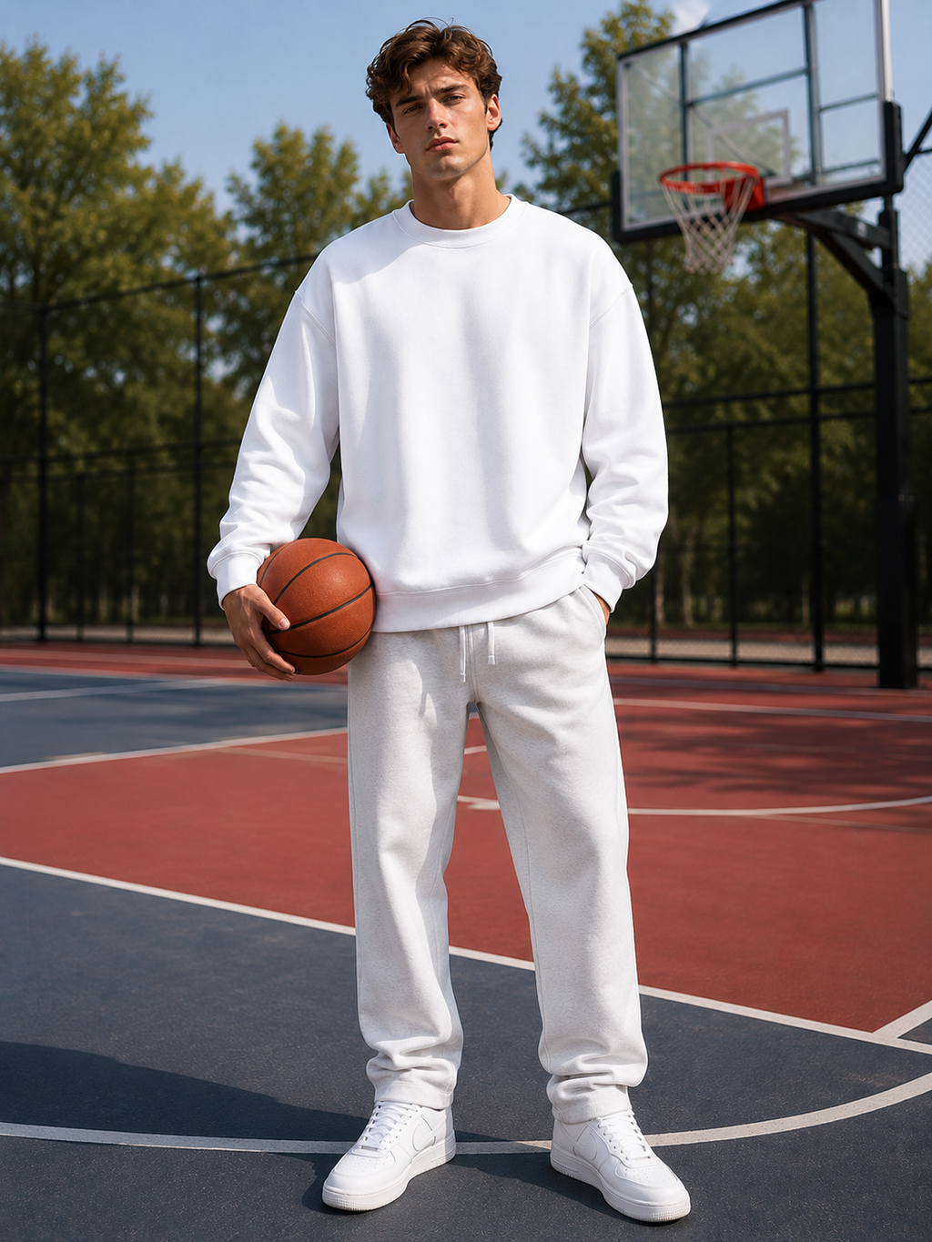 Men's White Sweatshirt