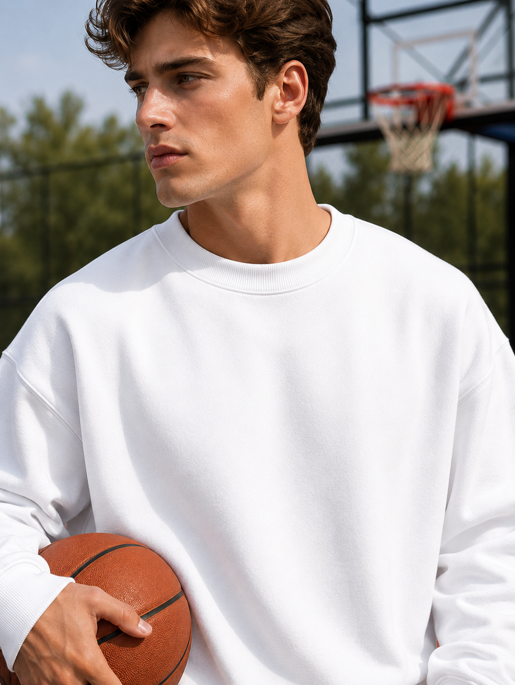 Men's White Sweatshirt