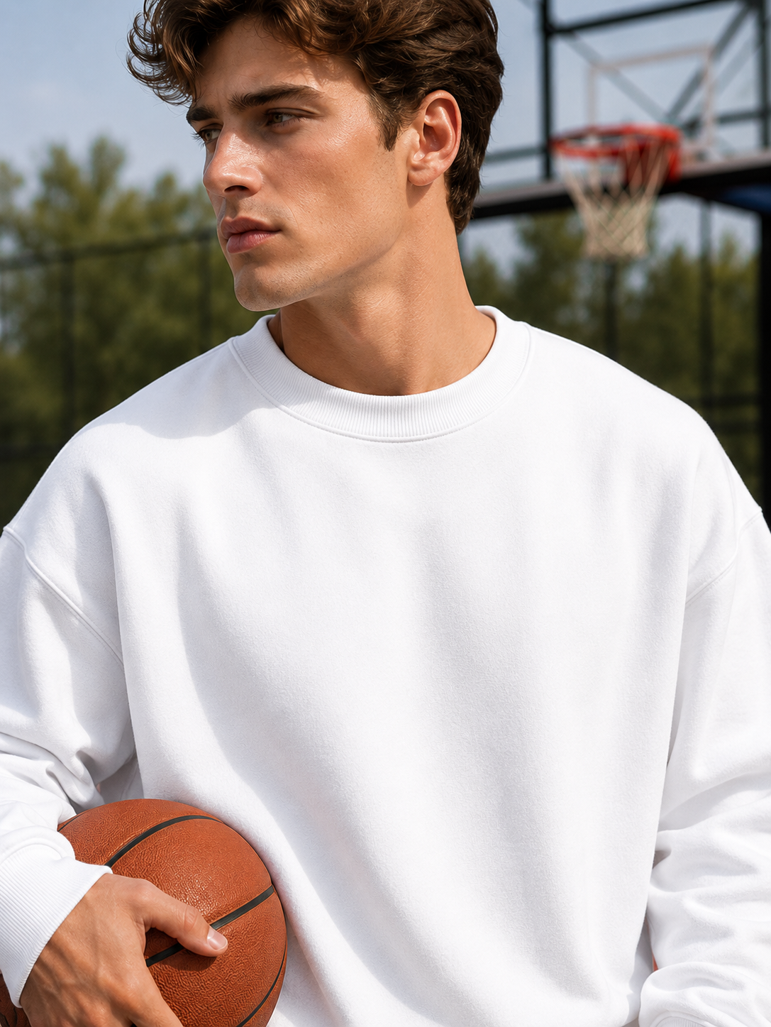 Men's White Sweatshirt