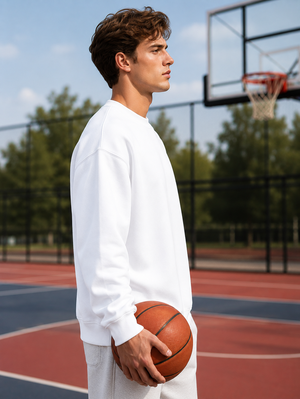 Men's White Sweatshirt