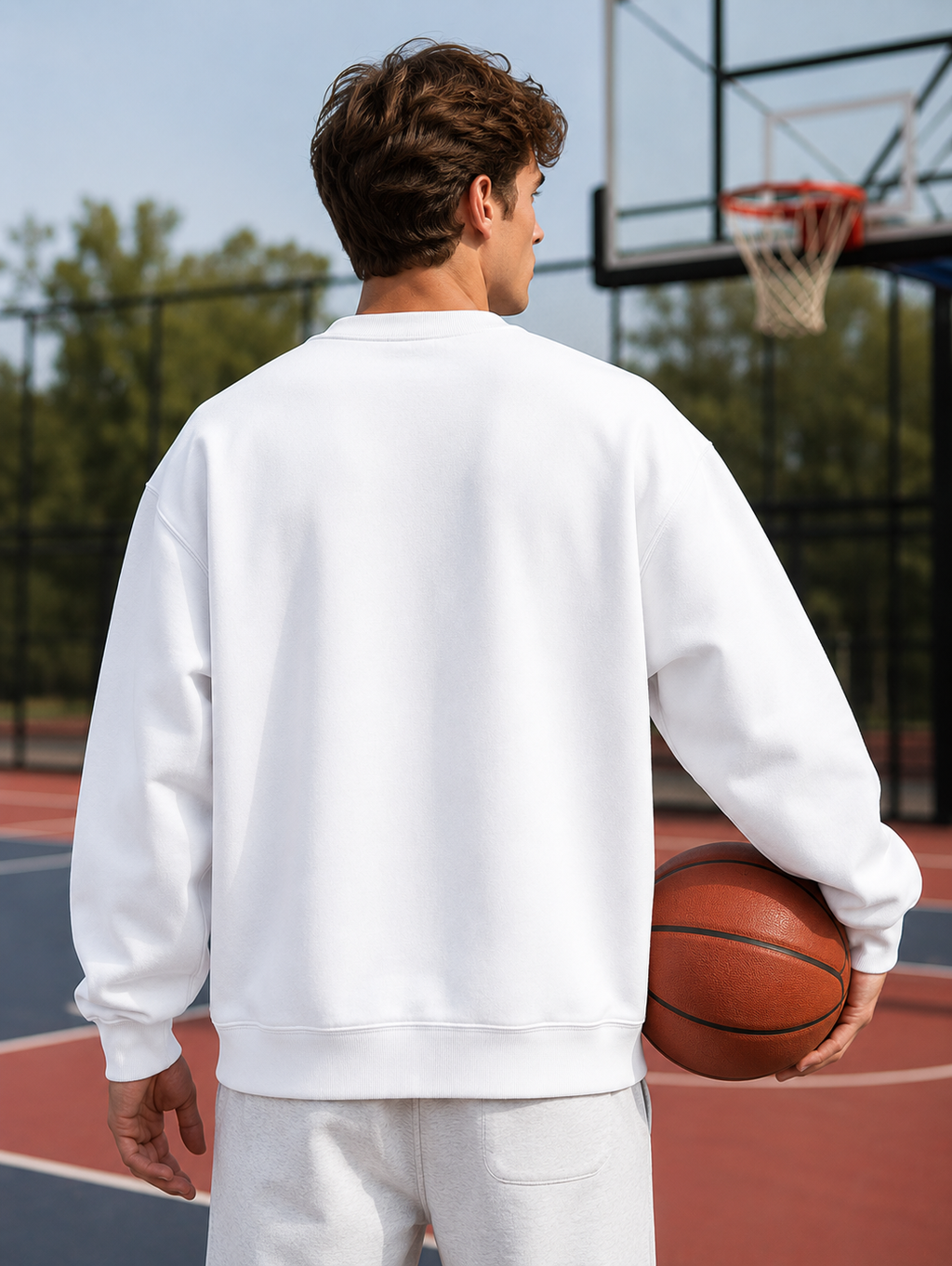 Men's White Sweatshirt