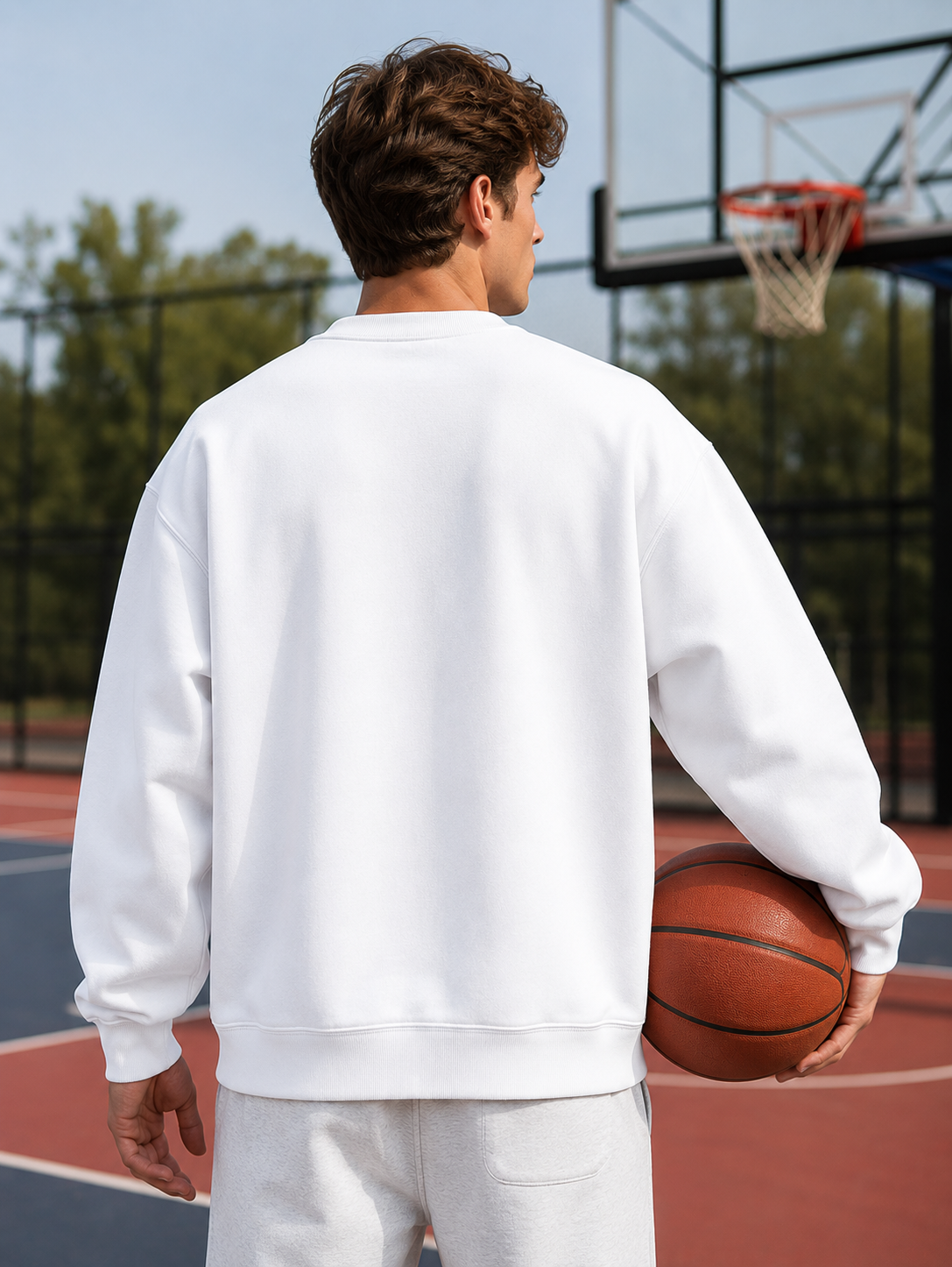 Men's White Sweatshirt