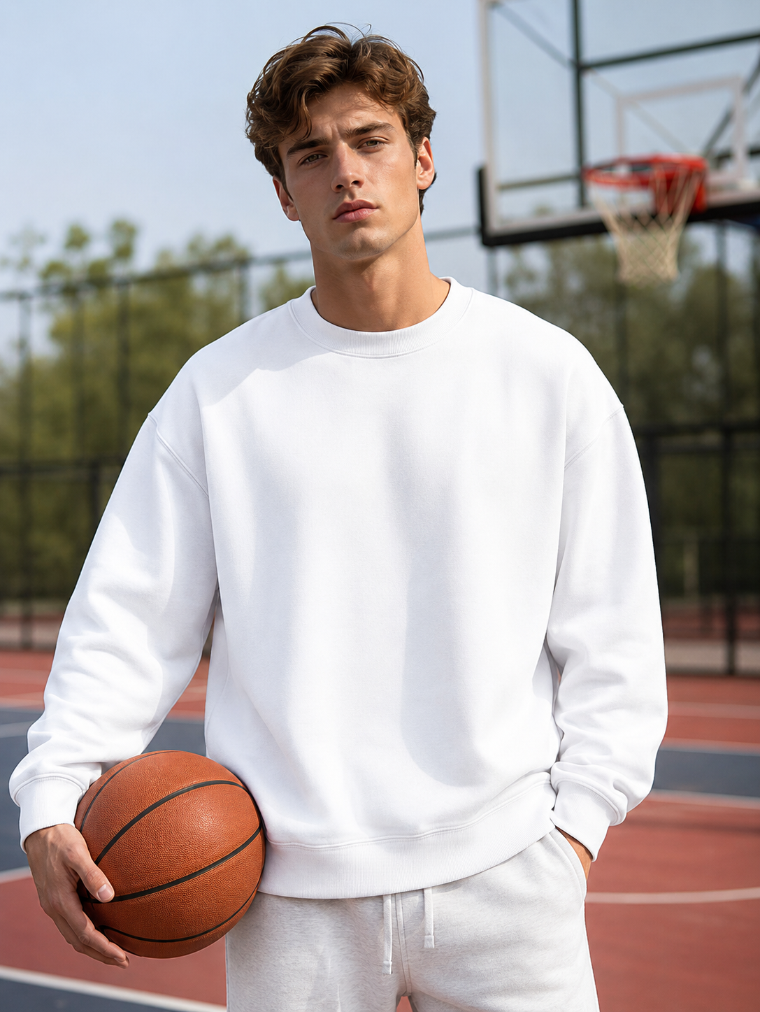 Men's White Sweatshirt