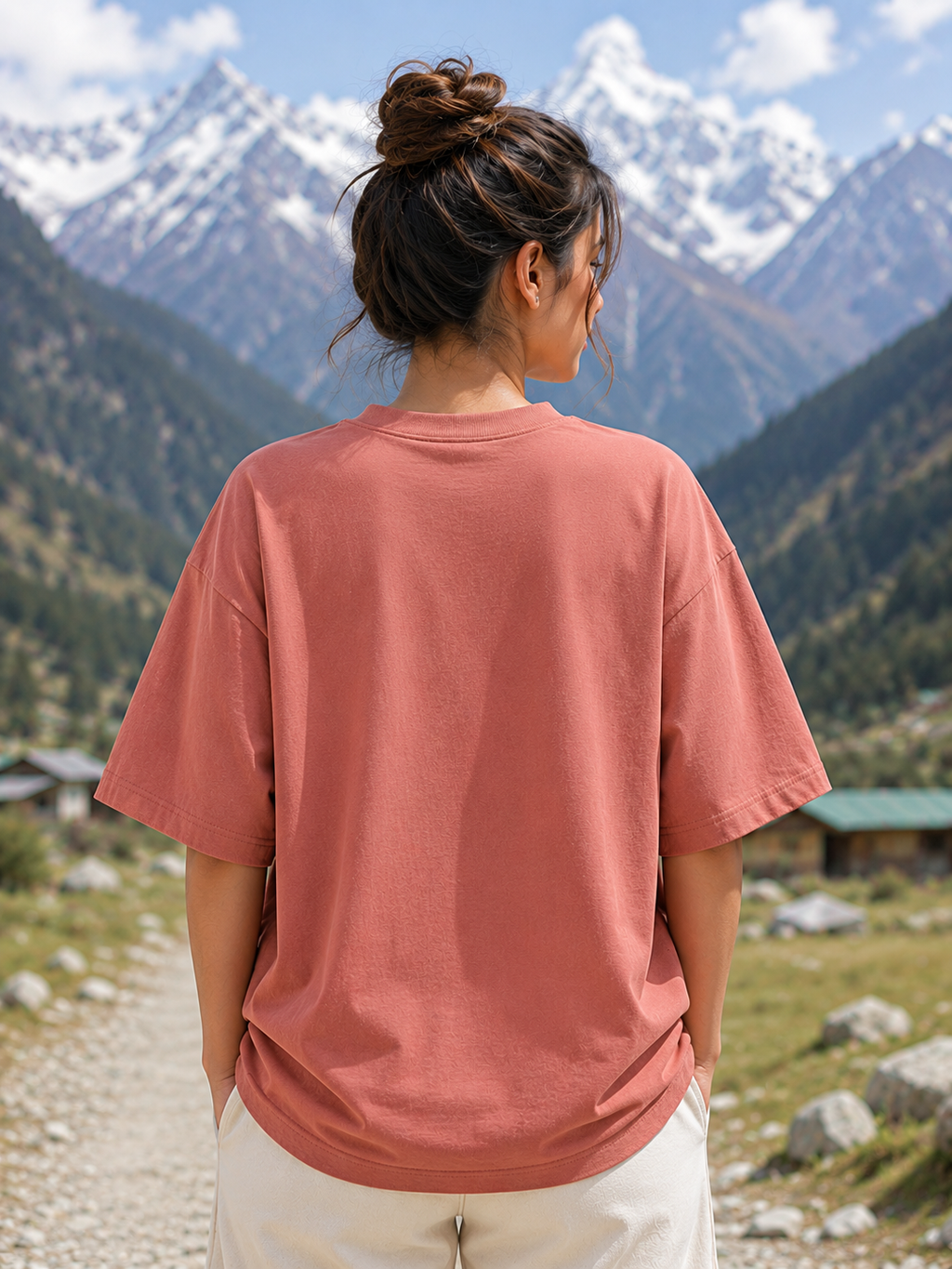 Women's Coral Classic Oversized T-Shirt