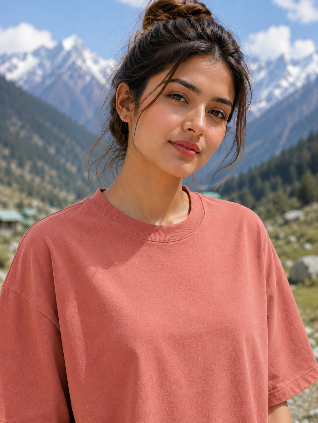 Women's Coral Classic Oversized T-Shirt