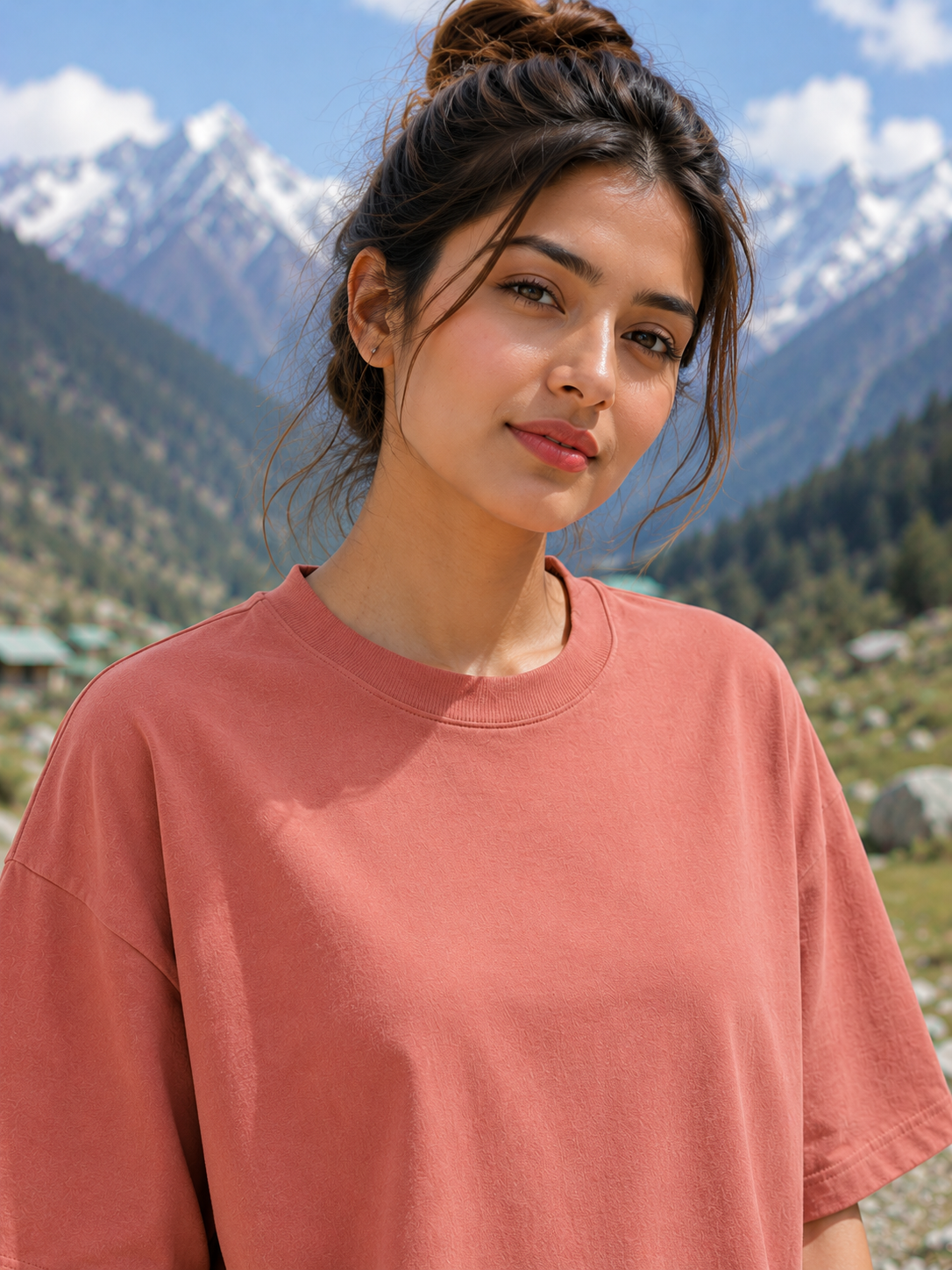 Women's Coral Classic Oversized T-Shirt